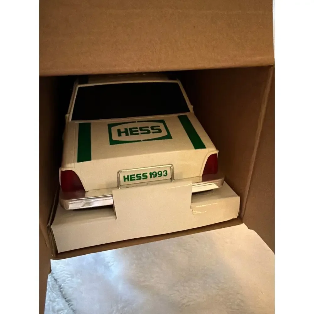 Vintage 1993 Hess Truck Patrol Car Toy Dual Siren Flashing Lights w/Original Box